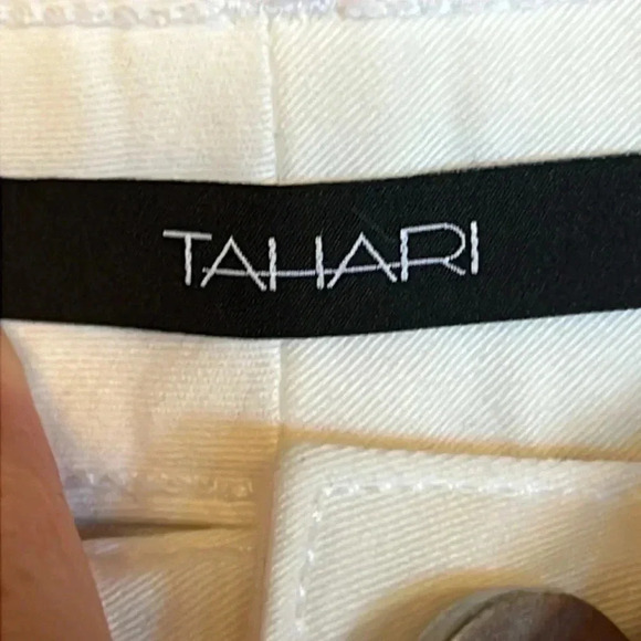 Tahari Arlene Pant Womens Joey White 6 casual Business casual office party Boho - Picture 5 of 8